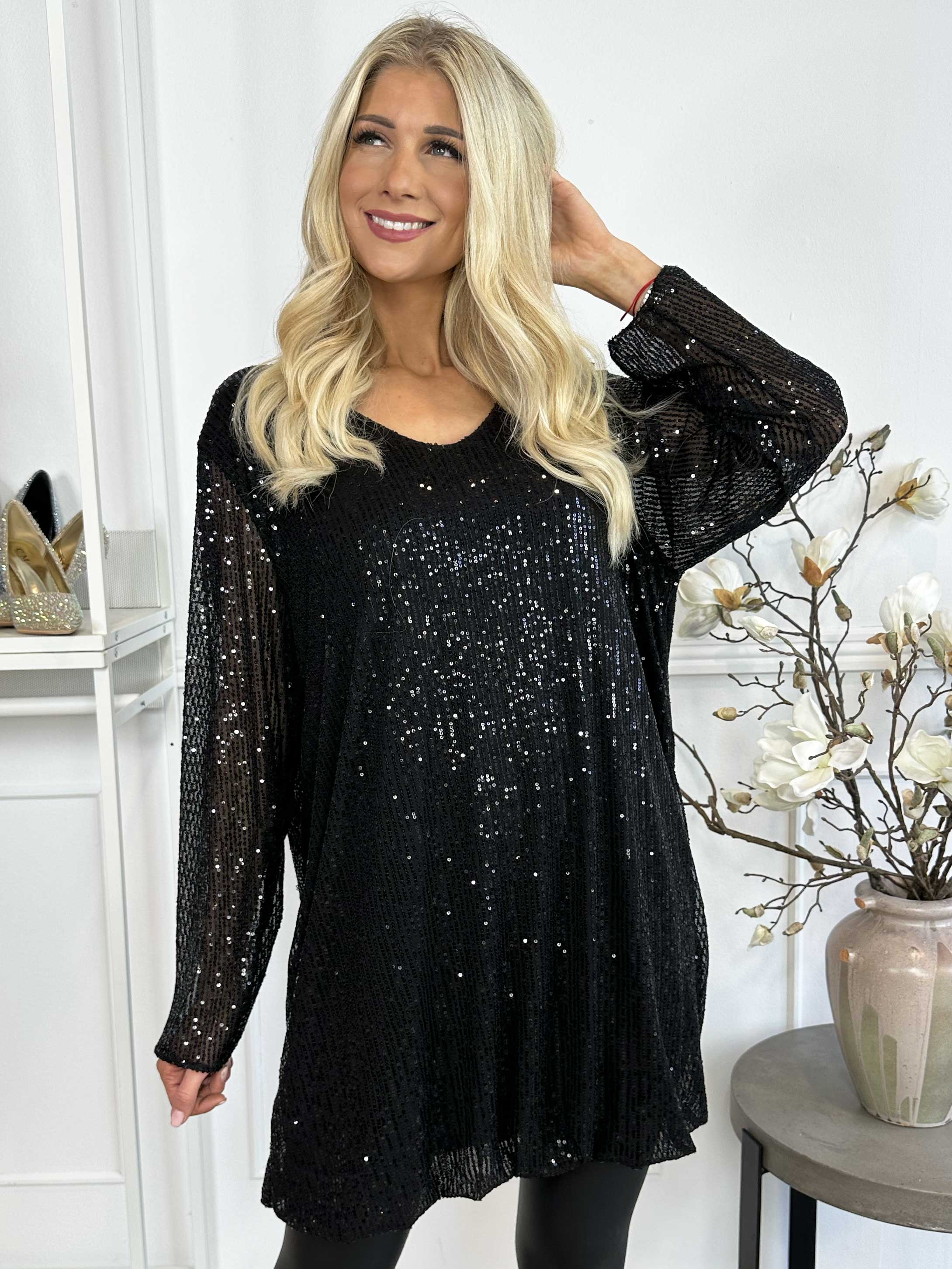 Rizza - Tunikaklänning med paljetter